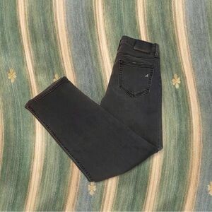 Women's Straight-Leg Jeans in Washed Black
